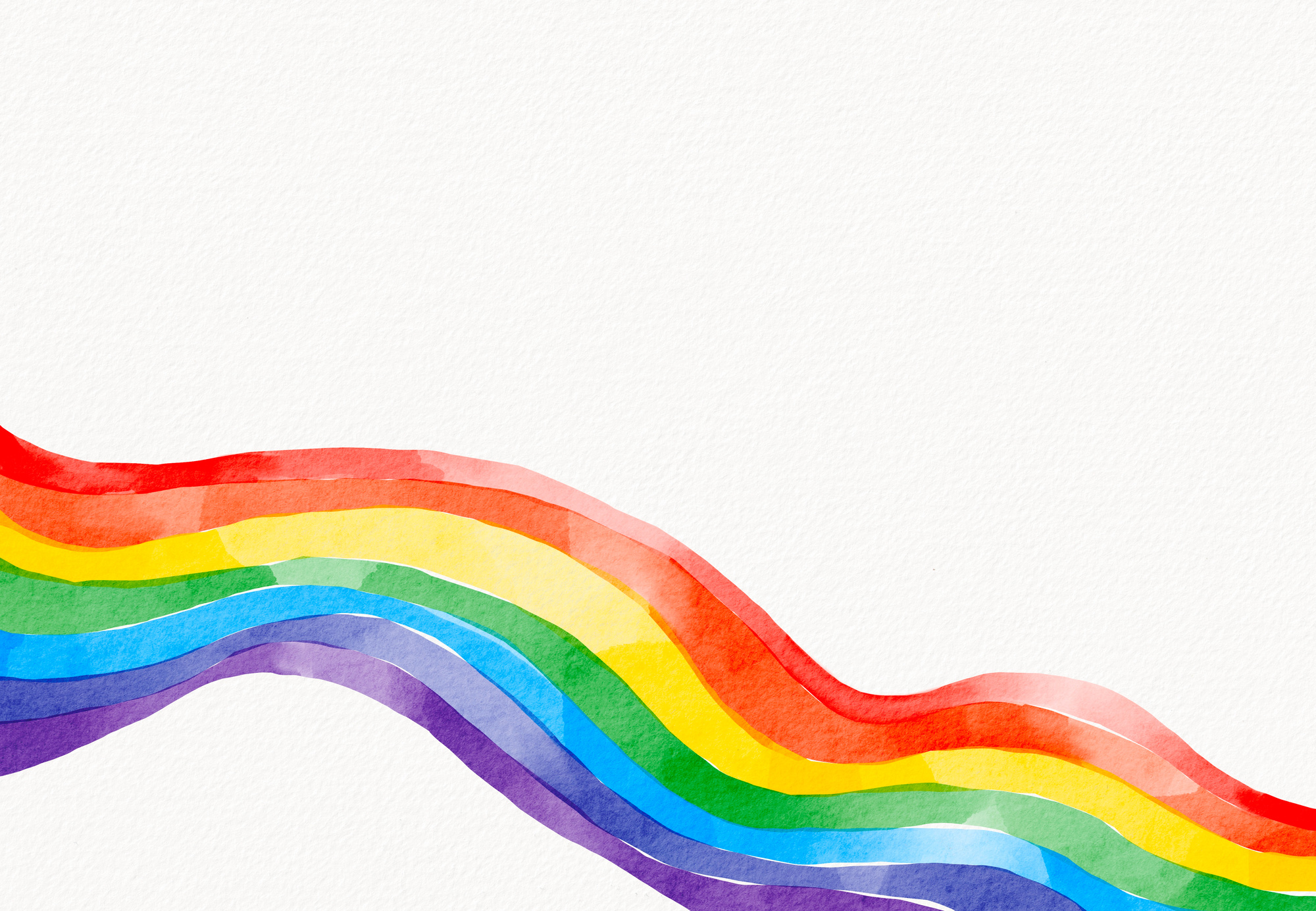 Rainbow Flag Watercolor Background